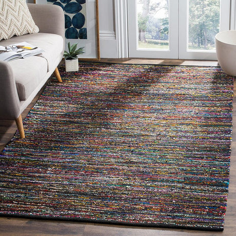 Safavieh Rag Rug Rar250G Black / Red Rugs.