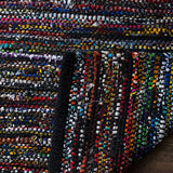 Safavieh Rag Rug Rar250G Black / Red Rugs.