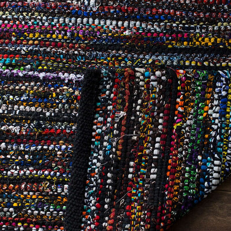 Safavieh Rag Rug Rar250G Black / Red Rugs.