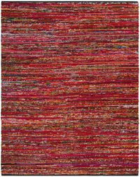 Safavieh Rag Rug Rar250H Fuchsia / Black Area Rug