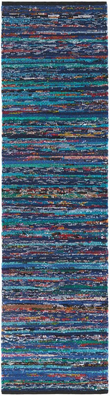 Safavieh Rag Rug Rar250K Turquoise / Black Area Rug