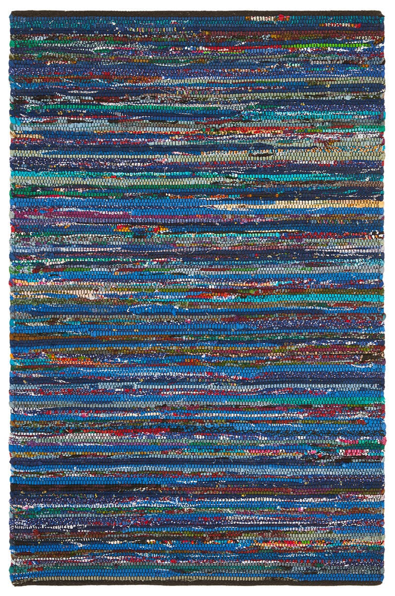 Safavieh Rag Rug Rar250K Turquoise / Black Area Rug