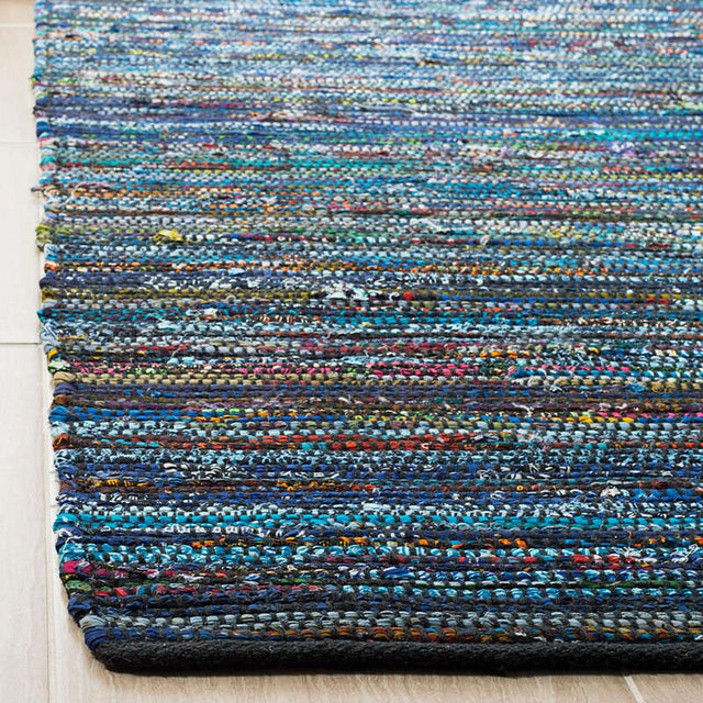 Safavieh Rag Rug Rar250K Turquoise / Black Rugs.