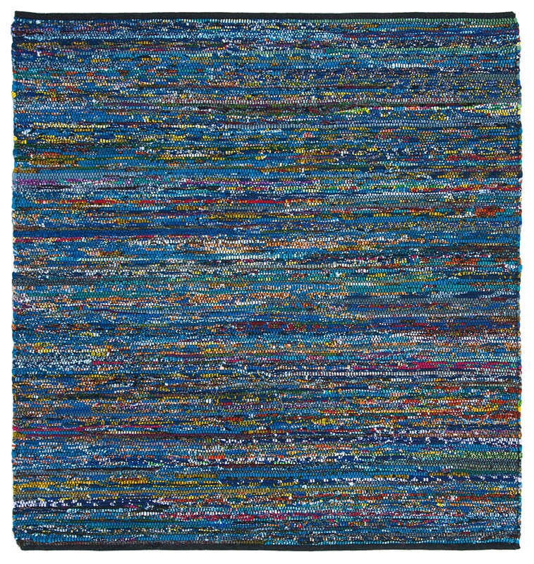 Safavieh Rag Rug Rar250K Turquoise / Black Area Rug