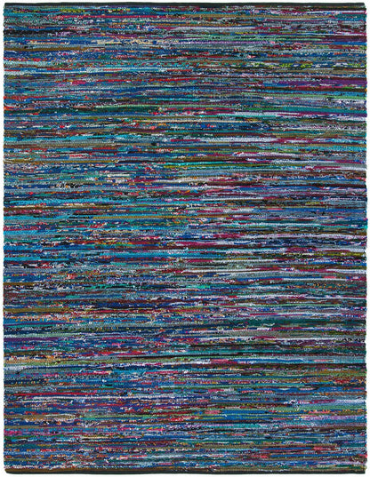 Safavieh Rag Rug Rar250K Turquoise / Black Area Rug