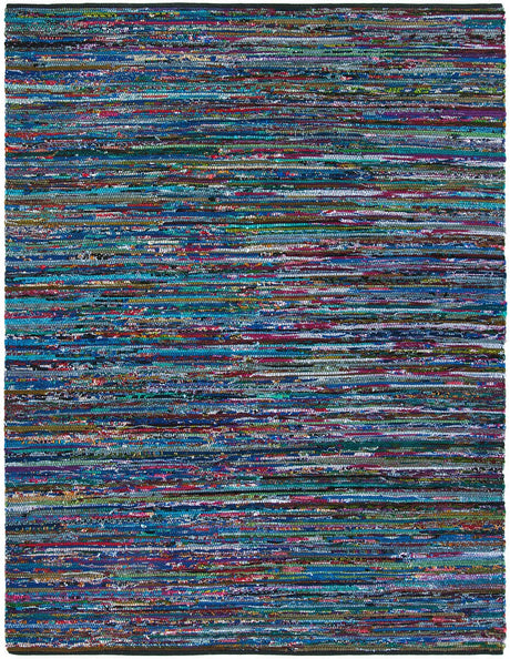 Safavieh Rag Rug Rar250K Turquoise / Black Rugs.