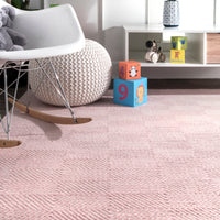 Nuloom Ago Hand Woven Nag2102F Light Pink Area Rug