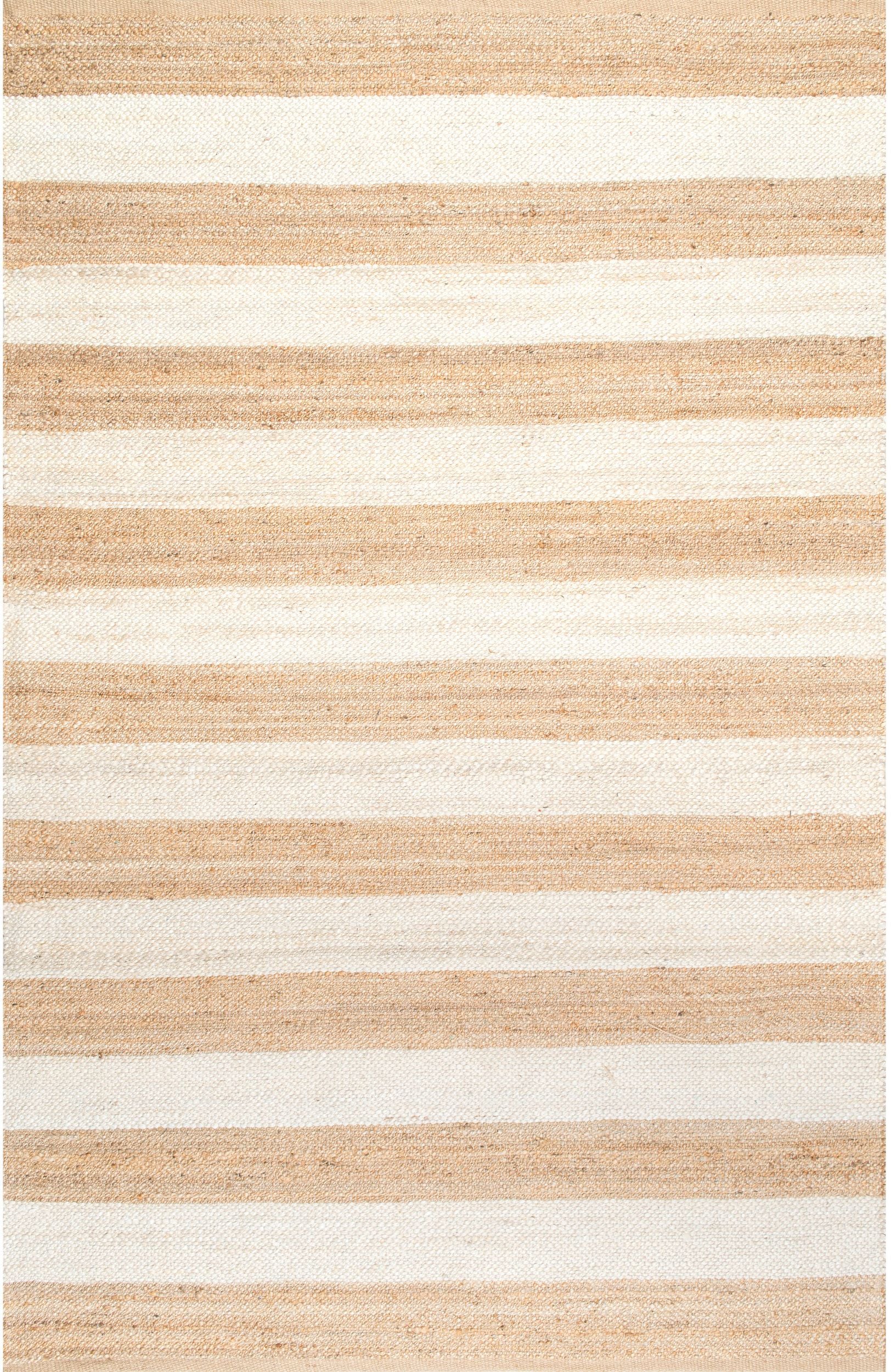 Nuloom Alisia Stripes Nal3503B Off White Area Rug