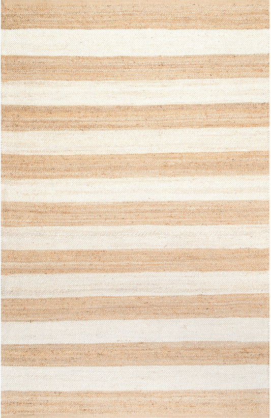 Nuloom Alisia Stripes Nal3503B Off White Area Rug