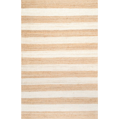 Nuloom Alisia Stripes Nal3503B Off White Area Rug