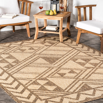 Nuloom Mazie Bold Tribal Nma1822A Beige Area Rug