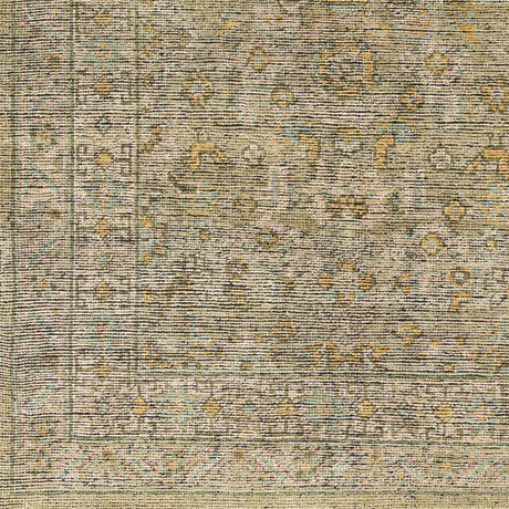 Surya Reign Reg-2303 Sage, Camel, Saffron, Grass Green Rugs.