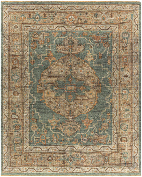 Surya Reign Reg-2304 Dark Green, Khaki, Tan, Dark Brown Rugs.