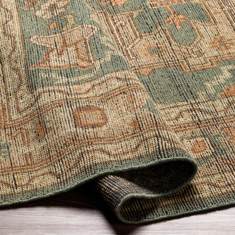 Surya Reign Reg-2304 Dark Green, Khaki, Tan, Dark Brown Rugs.