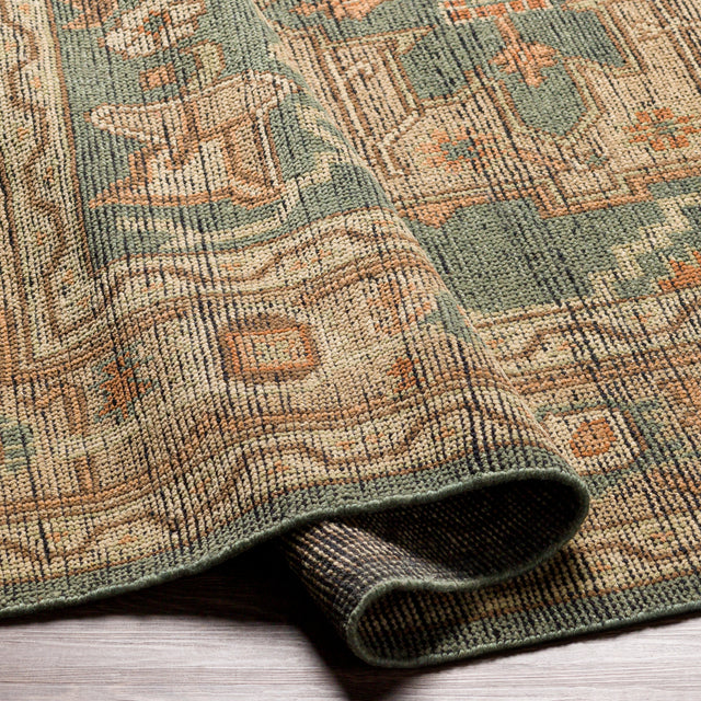 Surya Reign Reg-2304 Dark Green, Khaki, Tan, Dark Brown Rugs.