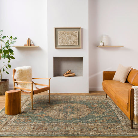 Surya Reign Reg-2304 Dark Green, Khaki, Tan, Dark Brown Rugs.