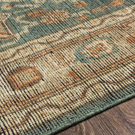 Surya Reign Reg-2304 Dark Green, Khaki, Tan, Dark Brown Rugs.