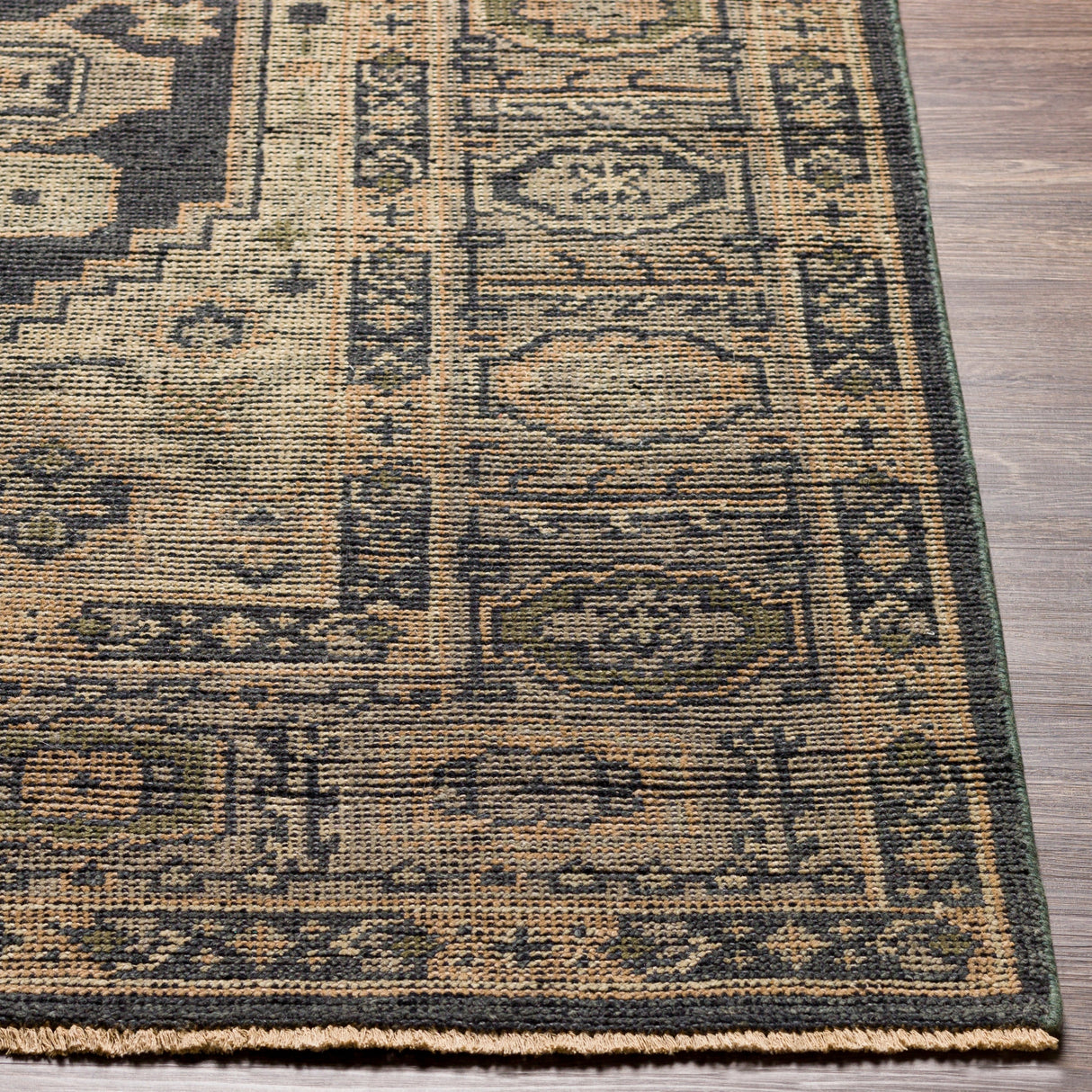 Surya Reign Reg-2309 Charcoal, Medium Gray, Taupe, Khaki Rugs.