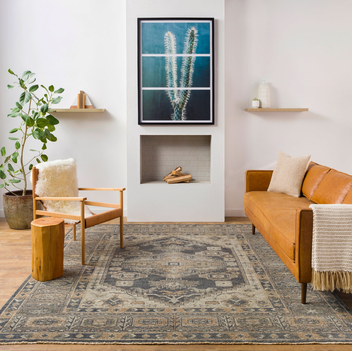 Surya Reign Reg-2309 Charcoal, Medium Gray, Taupe, Khaki Rugs.