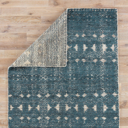 Jaipur Reign Abelle Rei02 Teal Moroccan Area Rug
