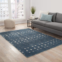 Jaipur Reign Abelle Rei02 Teal Moroccan Area Rug