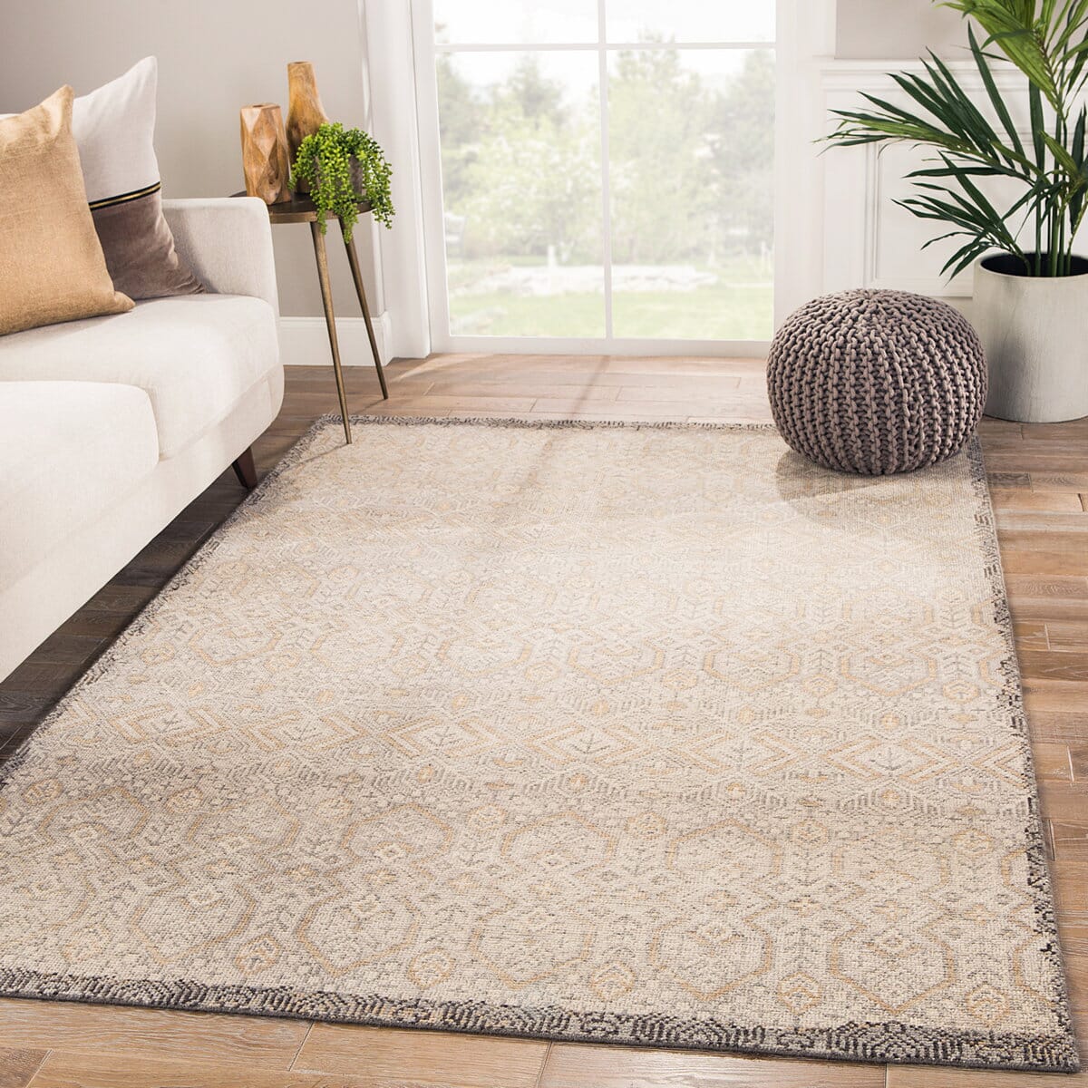 Jaipur Revolution Prospect Rel10 Gray Vintage / Distressed Area Rug