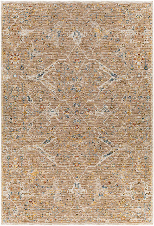 Surya Reina Ren-2300 Light Brown, Tan, Denim, Rust Rugs.