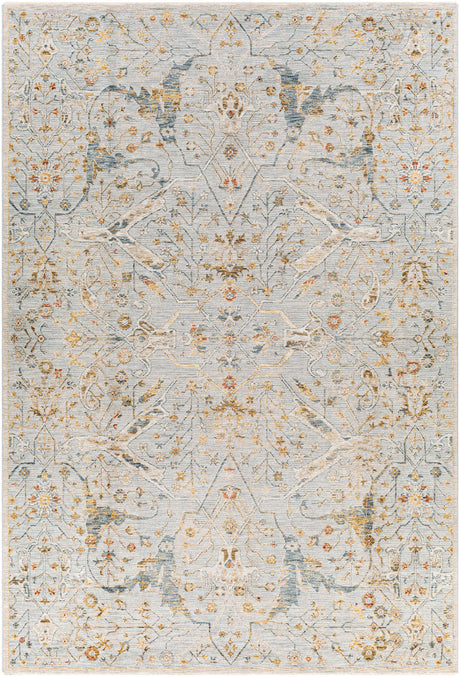 Surya Reina Ren-2301 Denim, Light Gray, Cream, Tan Rugs.