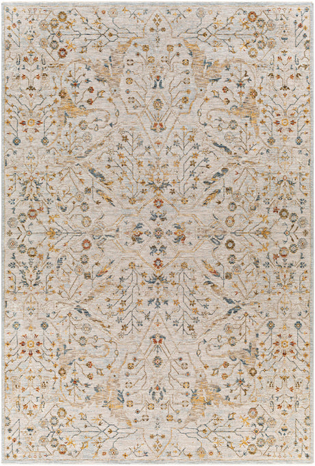 Surya Reina Ren-2302 Light Gray, Denim, Cream, Tan Rugs.