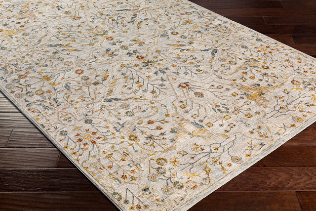 Surya Reina Ren-2302 Light Gray, Denim, Cream, Tan Rugs.