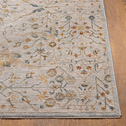 Surya Reina Ren-2302 Light Gray, Denim, Cream, Tan Area Rug