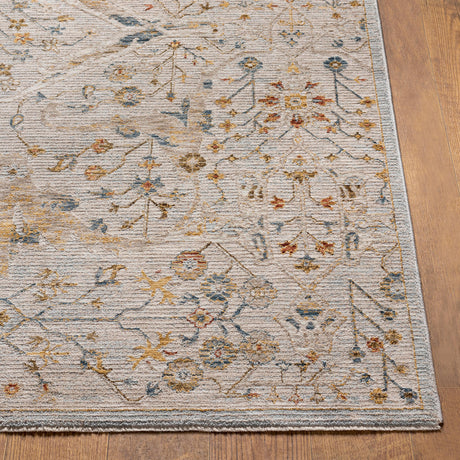 Surya Reina Ren-2302 Light Gray, Denim, Cream, Tan Rugs.