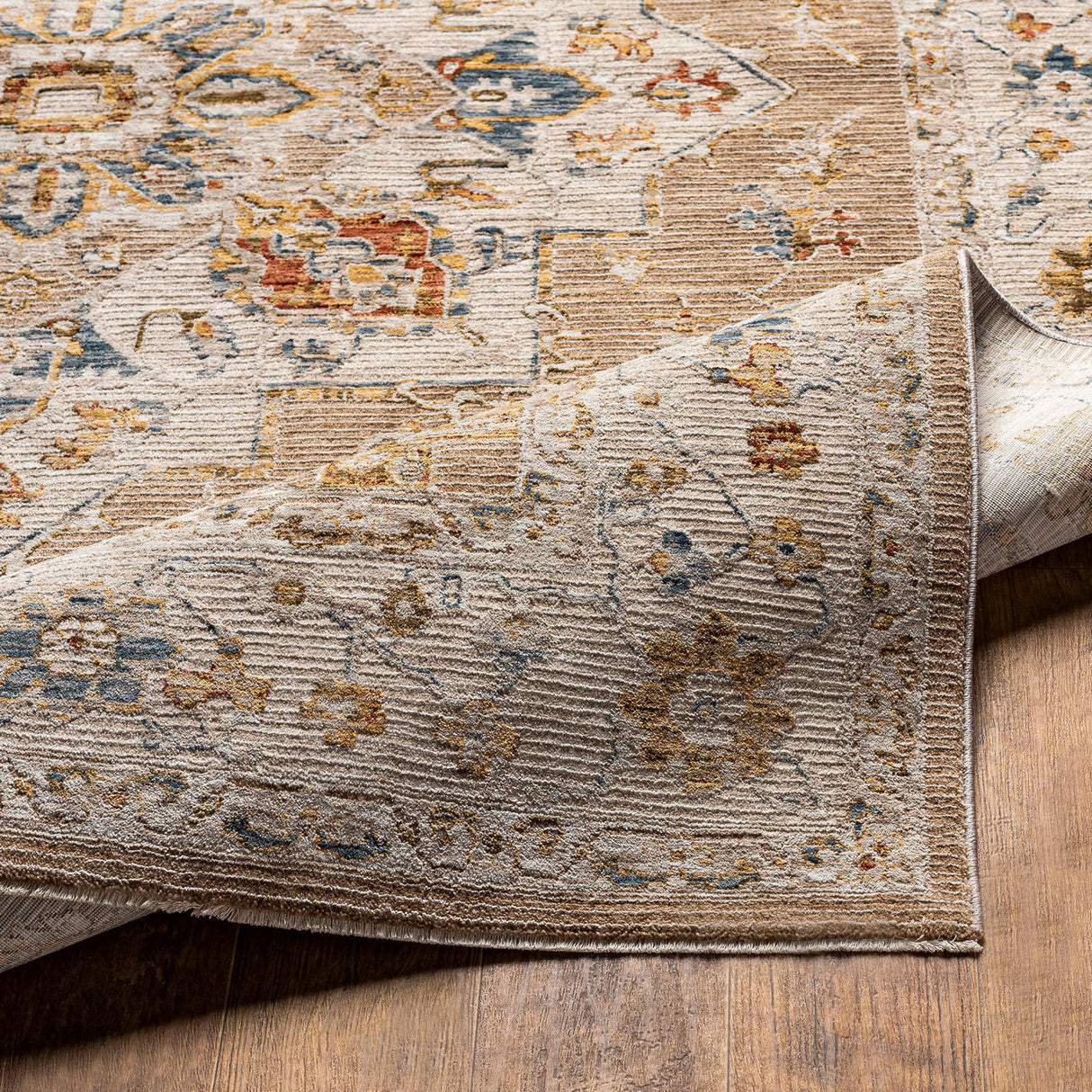 Surya Reina Ren-2305 Tan, Light Gray, Medium Gray, Cream Rugs.