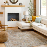 Surya Reina Ren-2305 Tan, Light Gray, Medium Gray, Cream Rugs.