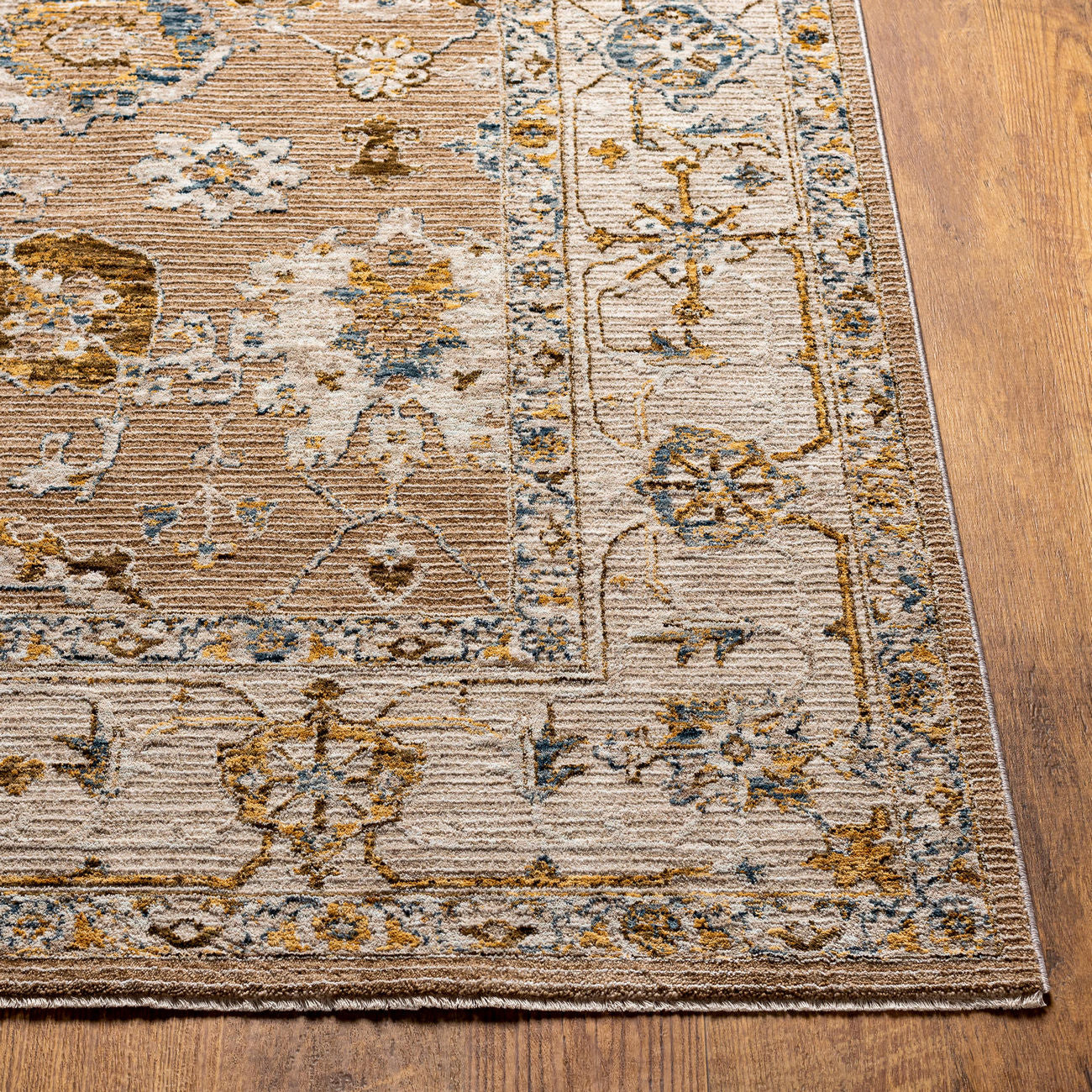 Surya Reina Ren-2308 Tan, Light Brown, Light Gray, Cream Area Rug