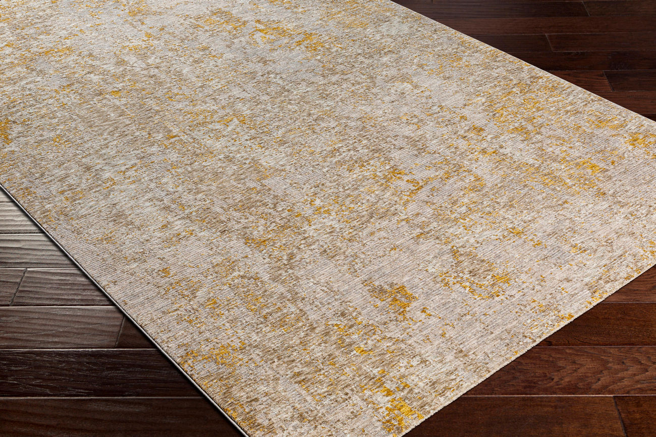 Surya Reina Ren-2310 Light Gray, Light Brown, Medium Gray, Mustard Area Rug