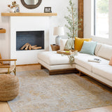 Surya Reina Ren-2310 Light Gray, Light Brown, Medium Gray, Mustard Rugs.