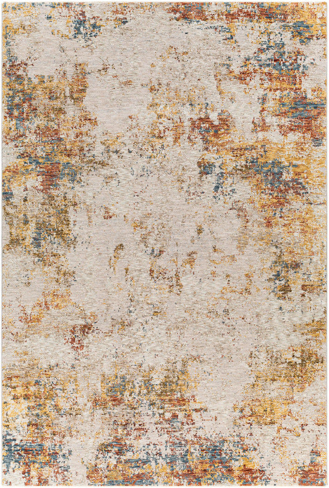 Surya Reina Ren-2311 Light Gray, Cream, Medium Gray, Denim Rugs.