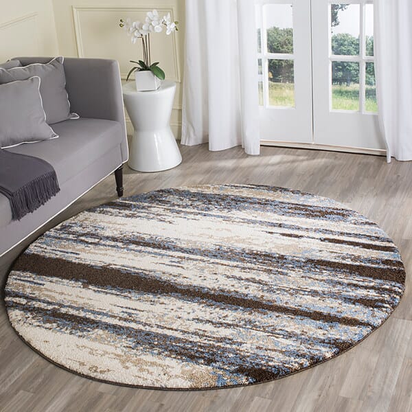 Safavieh Retro Ret2138-1165 Cream / Blue Rugs.