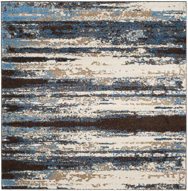 Safavieh Retro Ret2138-1165 Cream / Blue Rugs.