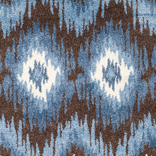 Safavieh Retro Ret2143-2865 Dark Brown / Blue Rugs.