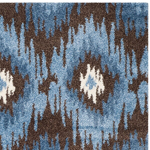 Safavieh Retro Ret2143-2865 Dark Brown / Blue Rugs.