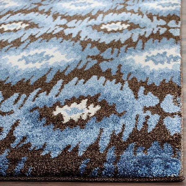 Safavieh Retro Ret2143-2865 Dark Brown / Blue Rugs.