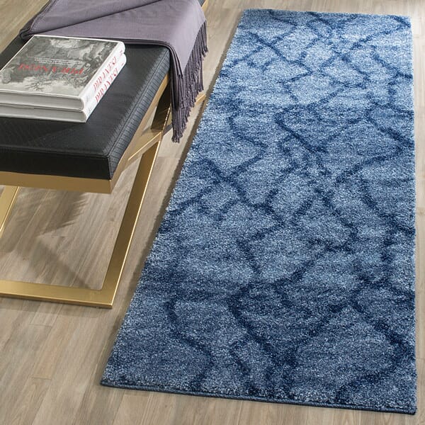 Safavieh Retro Ret2144-6570 Blue / Dark Blue Rugs.
