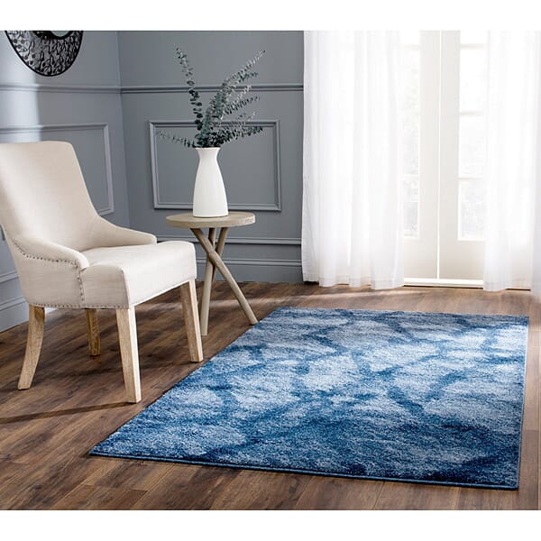 Safavieh Retro Ret2144-6570 Blue / Dark Blue Rugs.