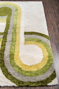 Momeni Novogratz Retro Ret-3 Green Geometric Area Rug