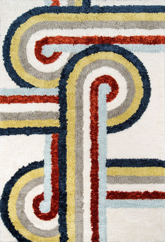 Momeni Novogratz Retro Ret-5 Multi Geometric Area Rug