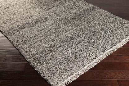 Surya Rex Rex-4000 Black / Ivory Solid Color Area Rug