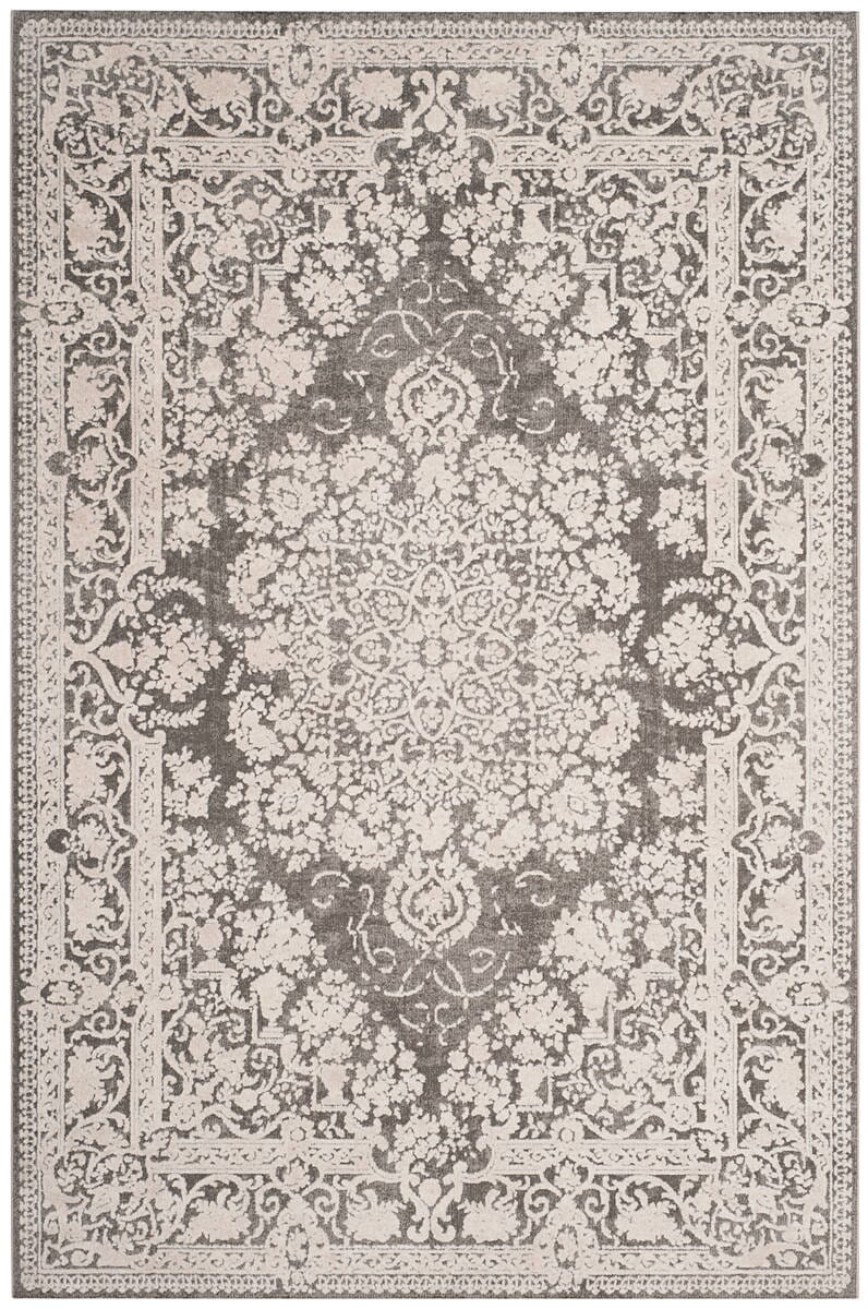 Safavieh Reflection Rft664B Dark Grey/Cream Rug.