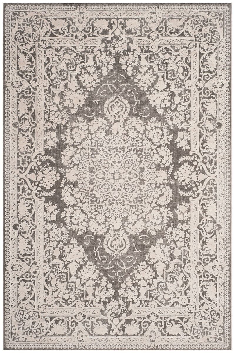 Safavieh Reflection Rft664B Dark Grey/Cream Rug.